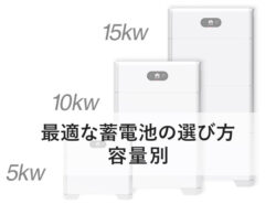 失敗しない蓄電池選びはコレ！最適な蓄電池の選び方～容量別