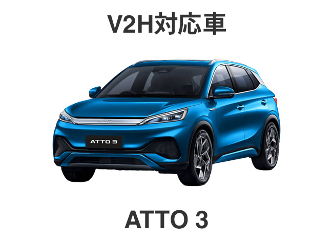 V2H対応車種：ATTO 3