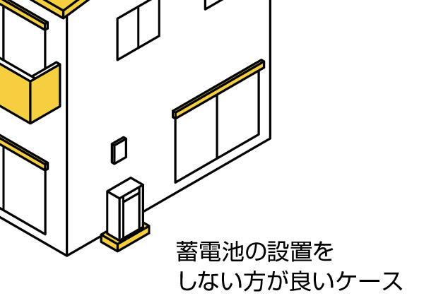 蓄電池を設置しない方が良いケース