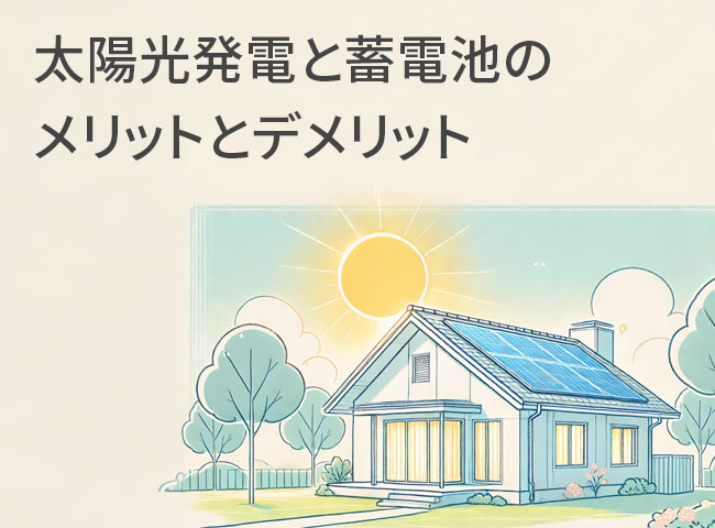 太陽光発電と蓄電池のメリットとデメリットを知ろう