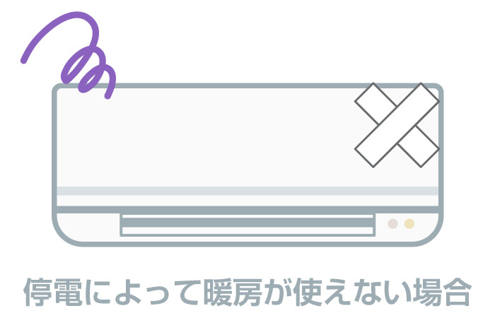 停電によって冬場に暖房が使えないときの工夫